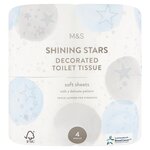 Marks and Spencer Shining Stars Decorated Toilet Tissue 4 per pack
