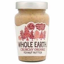 Whole Earth Organic Crunchy Peanut Butter 340g