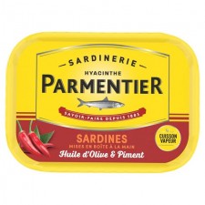 H Parmentier Sardines Olive Oil and Chilli 135g