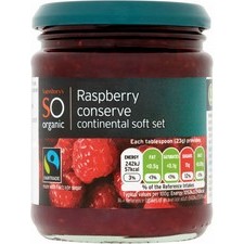 Sainsburys So Organic Raspberry Conserve 340g