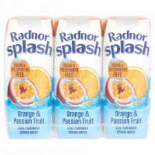 Radnor Splash Orange and Passion Fruit 3X250ml