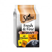 Sheba Fresh Choice Pouch Poultry Gravy 6 x 50g