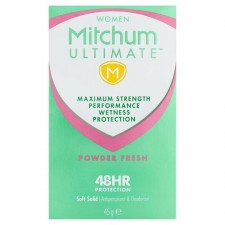 Mitchum Ultimate Cream Anti Perspirant Deodorant Powder Fresh 45G