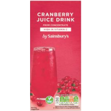 Sainsburys Cranberry Juice Drink 1L Carton