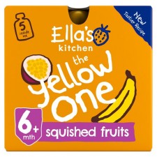 Ellas Kitchen Organic Smoothie Fruits The Yellow One 5 x 90g 6 Month