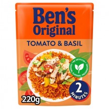 Bens Original Express Tomato And Basil Rice 220g