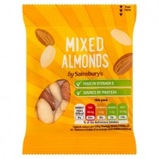 Sainsburys Mixed Almonds 30g