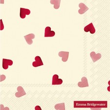 Emma Bridgewater Hearts 3ply Paper Napkins 20 per pack