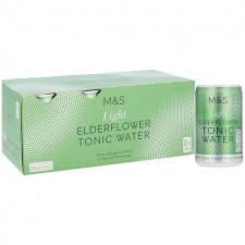 Marks and Spencer Light Elderflower Tonic Water 8 x 150ml Cans