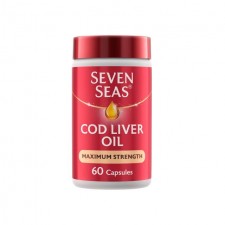 Seven Seas Cod Liver Oil Max Strength Omega 3 and Vitamin D 60 Pack