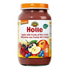 Holle Organic 8 Months Apple and Forest Fruits Jars 6 x 220g Pack