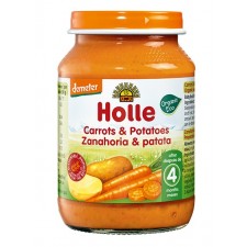 Holle Organic 4 Months Carrots and Potatoes Jars 6 x 190g Pack