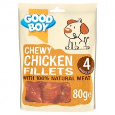 Good Boy Chewy Chicken Fillets 80g